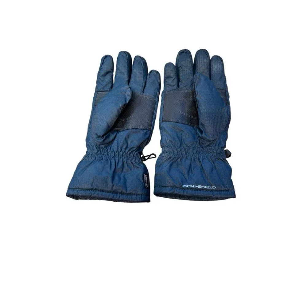 Columbia Women’s Omni-Shield Winter Gloves Blue Large Weather Resistant Ski Snow